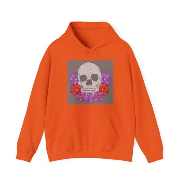 Skull Roses Tattoo Flowers Hoodie, Gothic Sweatshirt, Edgy Pullover, Dark Floral - Image 25