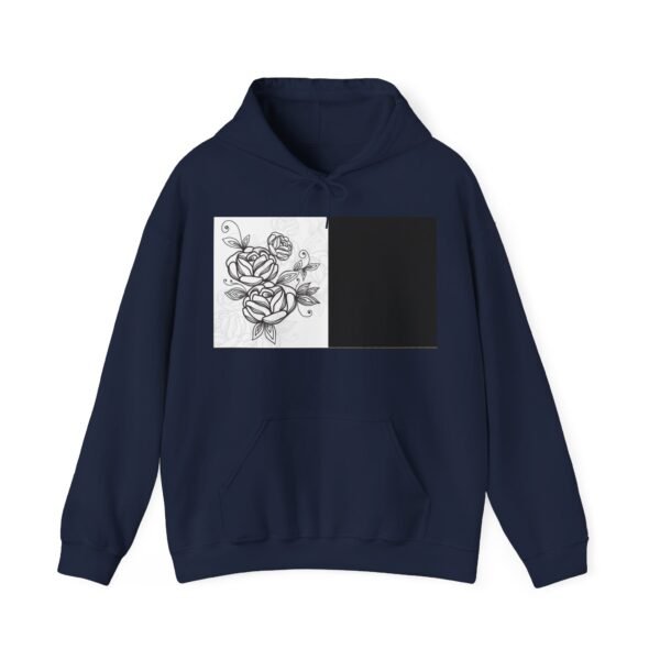 Skull Roses Tattoo Flowers Hoodie, Gothic Sweatshirt, Edgy Pullover, Dark Floral - Image 53