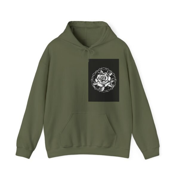 Skull Roses Tattoo Flowers Hoodie, Gothic Sweatshirt, Edgy Pullover, Dark Floral - Image 37