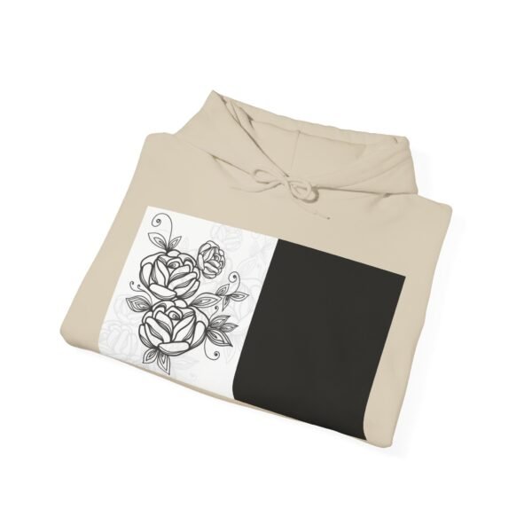 Skull Roses Tattoo Flowers Hoodie, Gothic Sweatshirt, Edgy Pullover, Dark Floral - Image 16