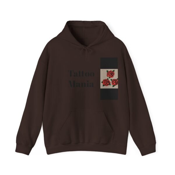 Skull Roses Tattoo Flowers Hoodie, Gothic Sweatshirt, Edgy Pullover, Dark Floral - Image 33