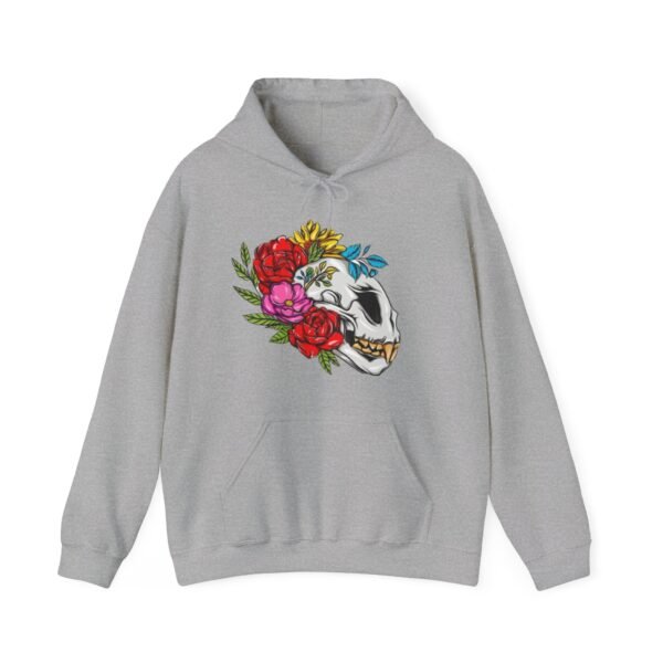 Skull Roses Tattoo Flowers Hoodie, Gothic Sweatshirt, Edgy Pullover, Dark Floral - Image 17