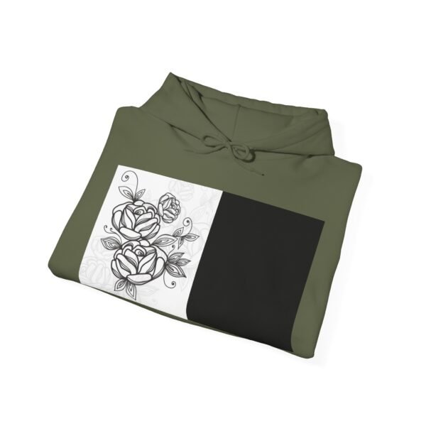 Skull Roses Tattoo Flowers Hoodie, Gothic Sweatshirt, Edgy Pullover, Dark Floral - Image 40