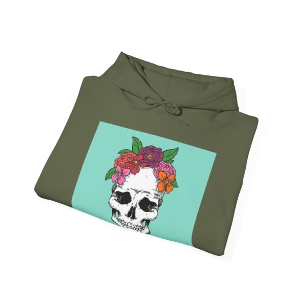 Skull Roses Tattoo Flowers Hoodie, Gothic Sweatshirt, Edgy Pullover, Dark Floral - Image 40