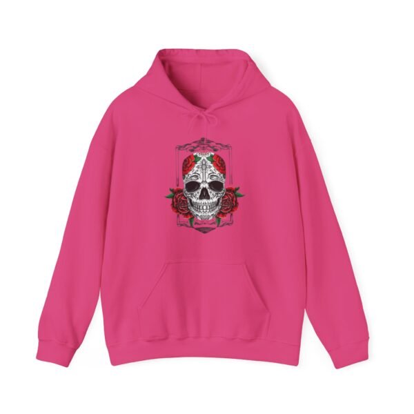 Skull Roses Tattoo Flowers Hoodie, Gothic Sweatshirt, Edgy Pullover, Dark Floral - Image 61