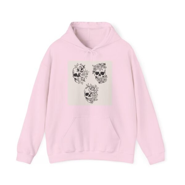 Skull Roses Tattoo Flowers Hoodie, Gothic Sweatshirt, Edgy Pullover, Dark Floral - Image 57