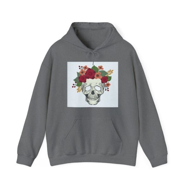 Skull Roses Tattoo Flowers Hoodie, Gothic Sweatshirt, Edgy Pullover, Dark Floral - Image 41