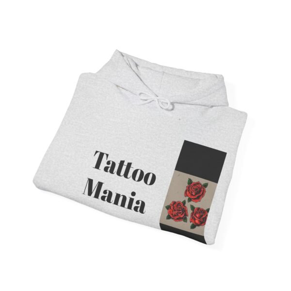 Skull Roses Tattoo Flowers Hoodie, Gothic Sweatshirt, Edgy Pullover, Dark Floral - Image 8