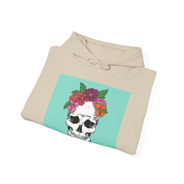 Skull Roses Tattoo Flowers Hoodie, Gothic Sweatshirt, Edgy Pullover, Dark Floral - Image 16