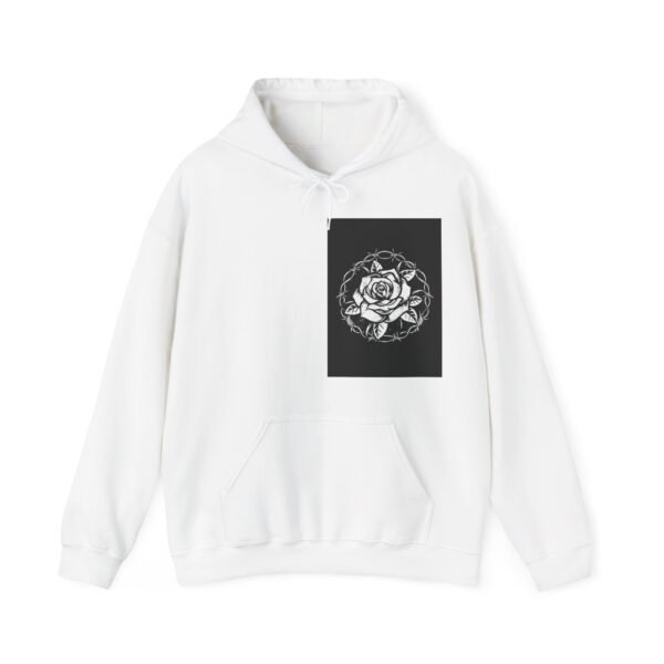 Skull Roses Tattoo Flowers Hoodie, Gothic Sweatshirt, Edgy Pullover, Dark Floral