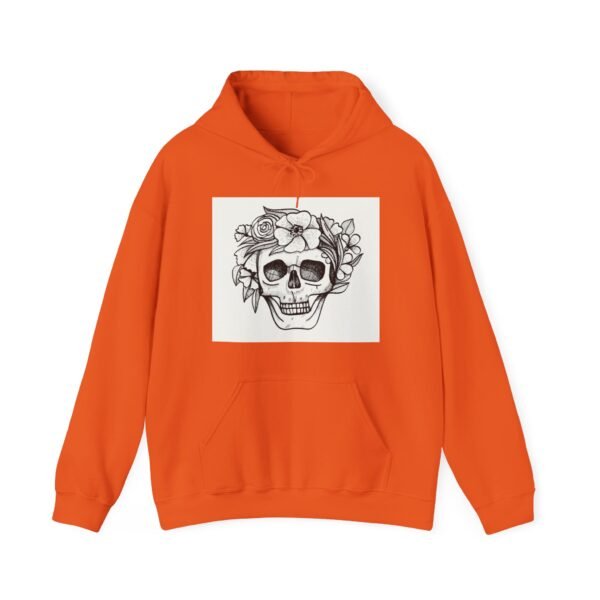 Skull Roses Tattoo Flowers Hoodie, Gothic Sweatshirt, Edgy Pullover, Dark Floral - Image 25