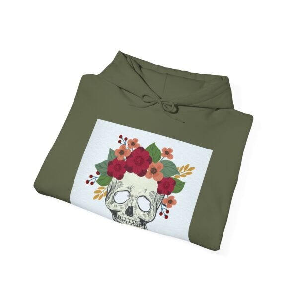 Skull Roses Tattoo Flowers Hoodie, Gothic Sweatshirt, Edgy Pullover, Dark Floral - Image 40