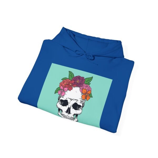 Skull Roses Tattoo Flowers Hoodie, Gothic Sweatshirt, Edgy Pullover, Dark Floral - Image 52