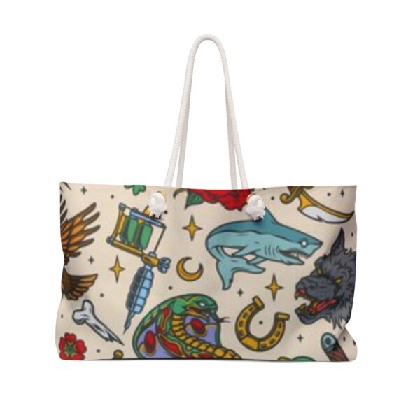 Tattoo Art Pattern Print Style Weekender Bag