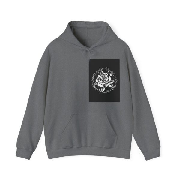 Skull Roses Tattoo Flowers Hoodie, Gothic Sweatshirt, Edgy Pullover, Dark Floral - Image 41