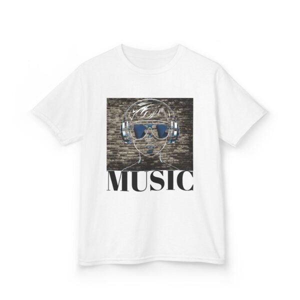 Music Gaming Gamer  T-Shirt - Heavy Cotton Tee for Playful Youth - Image 3