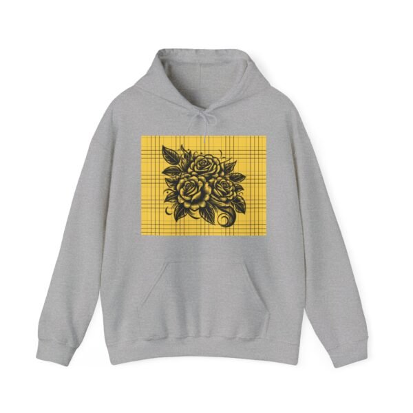 Skull Roses Tattoo Flowers Hoodie, Gothic Sweatshirt, Edgy Pullover, Dark Floral - Image 17