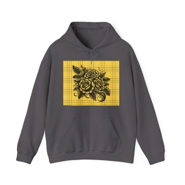 Skull Roses Tattoo Flowers Hoodie, Gothic Sweatshirt, Edgy Pullover, Dark Floral - Image 45