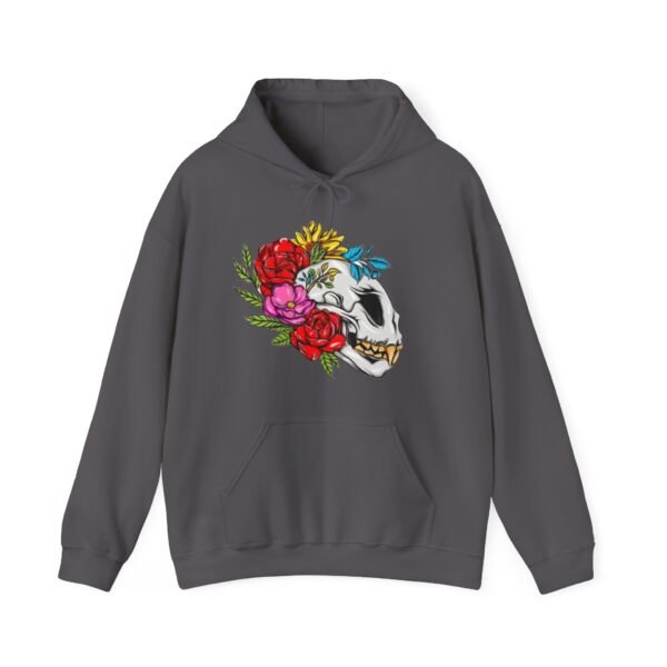 Skull Roses Tattoo Flowers Hoodie, Gothic Sweatshirt, Edgy Pullover, Dark Floral - Image 45