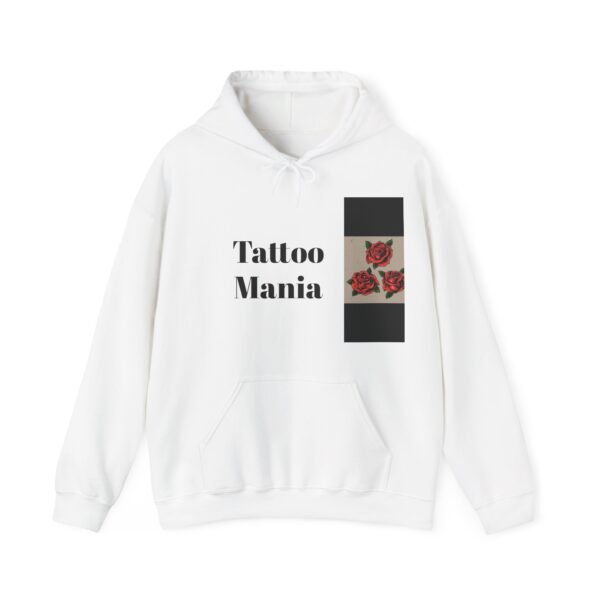 Skull Roses Tattoo Flowers Hoodie, Gothic Sweatshirt, Edgy Pullover, Dark Floral