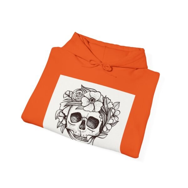 Skull Roses Tattoo Flowers Hoodie, Gothic Sweatshirt, Edgy Pullover, Dark Floral - Image 28