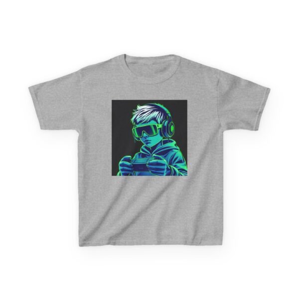 Music Gaming Gamer  T-Shirt - Heavy Cotton Tee for Playful Youth - Image 5