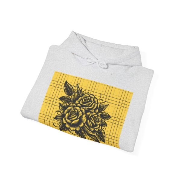 Skull Roses Tattoo Flowers Hoodie, Gothic Sweatshirt, Edgy Pullover, Dark Floral - Image 8