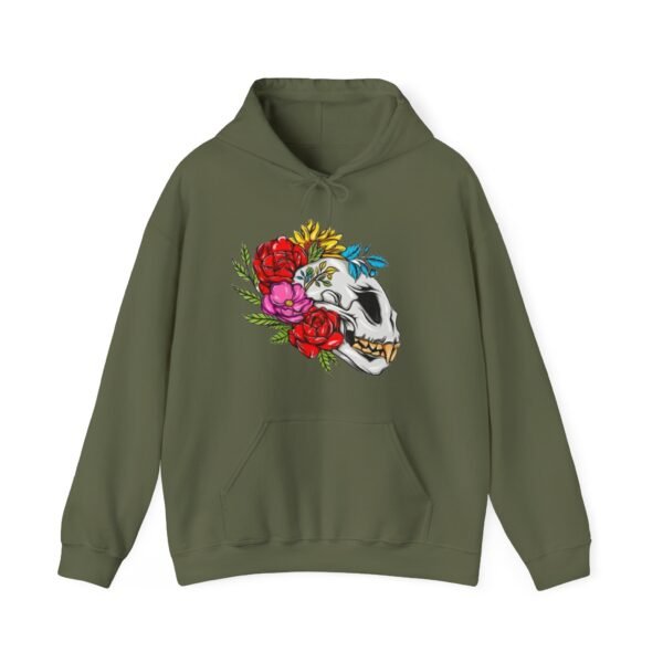Skull Roses Tattoo Flowers Hoodie, Gothic Sweatshirt, Edgy Pullover, Dark Floral - Image 37
