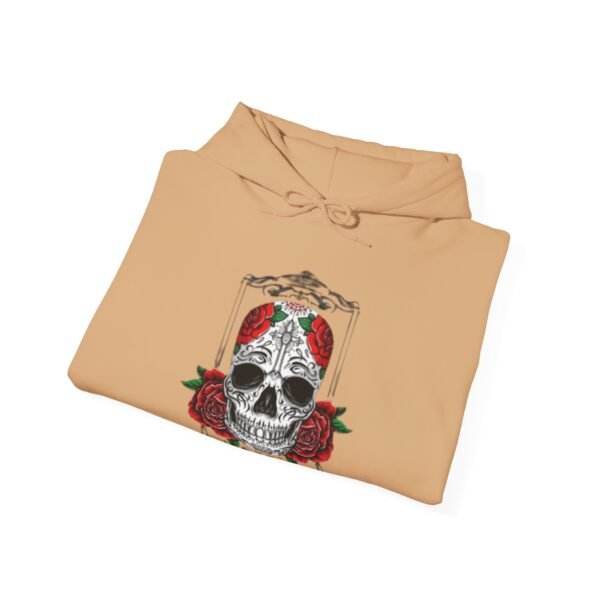 Skull Roses Tattoo Flowers Hoodie, Gothic Sweatshirt, Edgy Pullover, Dark Floral - Image 24