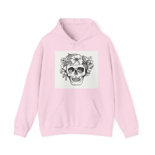 Skull Roses Tattoo Flowers Hoodie, Gothic Sweatshirt, Edgy Pullover, Dark Floral - Image 57