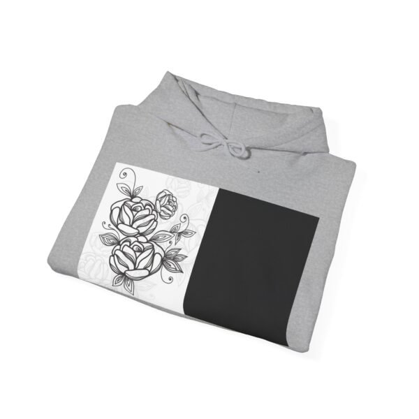 Skull Roses Tattoo Flowers Hoodie, Gothic Sweatshirt, Edgy Pullover, Dark Floral - Image 20