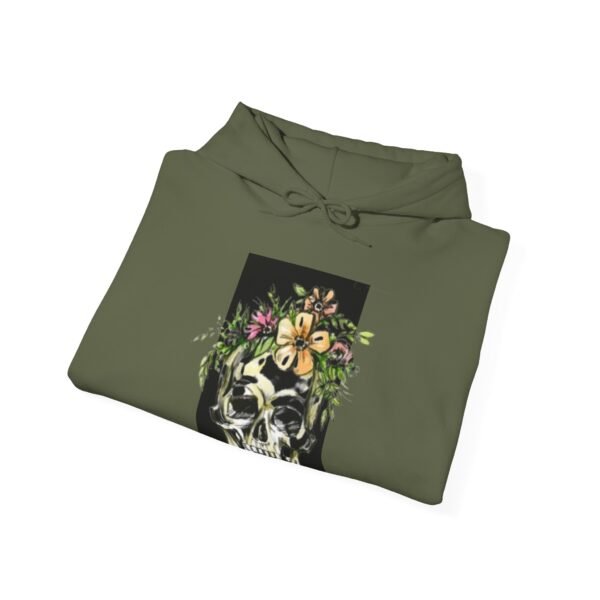 Skull Roses Tattoo Flowers Hoodie, Gothic Sweatshirt, Edgy Pullover, Dark Floral - Image 40