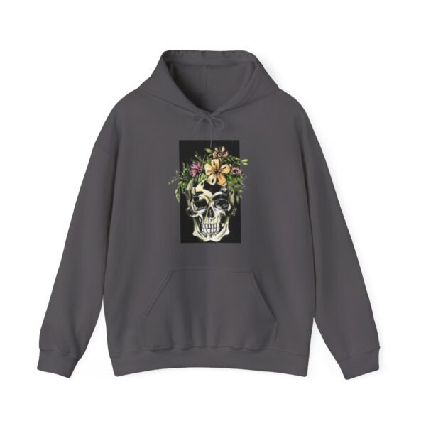 Skull Roses Tattoo Flowers Hoodie, Gothic Sweatshirt, Edgy Pullover, Dark Floral - Image 45