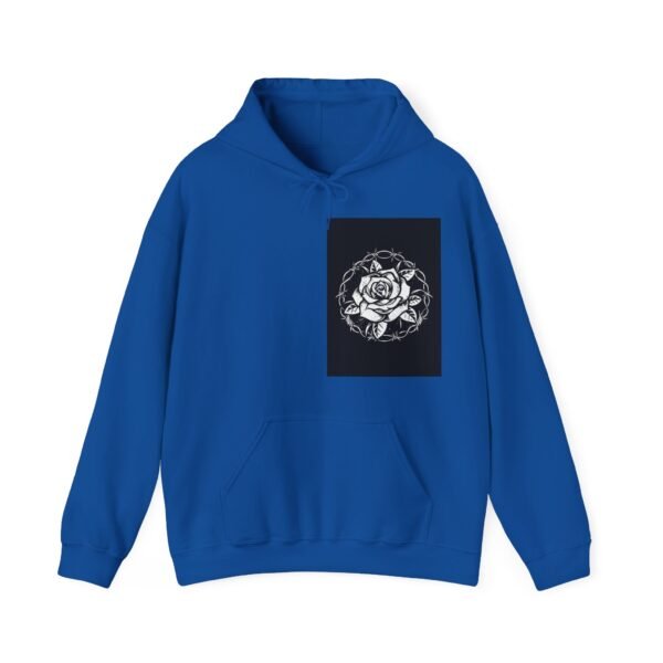 Skull Roses Tattoo Flowers Hoodie, Gothic Sweatshirt, Edgy Pullover, Dark Floral - Image 49