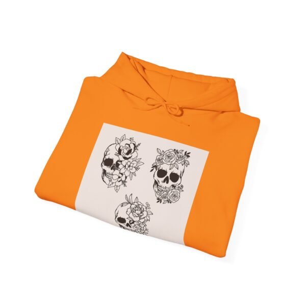 Skull Roses Tattoo Flowers Hoodie, Gothic Sweatshirt, Edgy Pullover, Dark Floral - Image 32