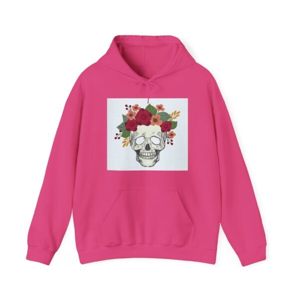 Skull Roses Tattoo Flowers Hoodie, Gothic Sweatshirt, Edgy Pullover, Dark Floral - Image 61