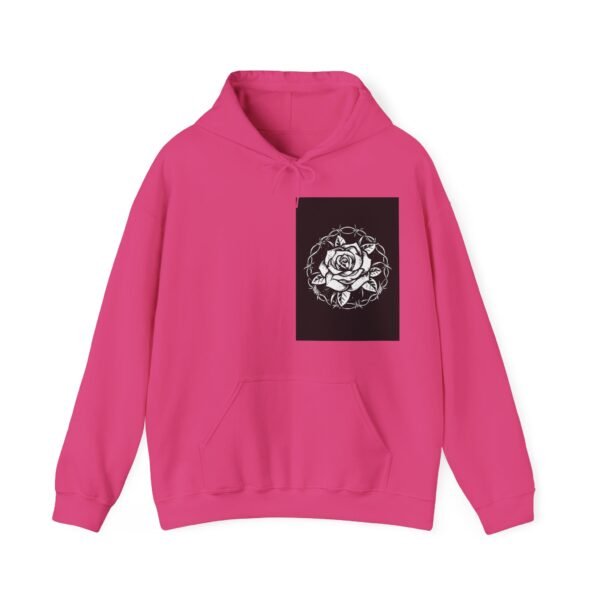 Skull Roses Tattoo Flowers Hoodie, Gothic Sweatshirt, Edgy Pullover, Dark Floral - Image 61