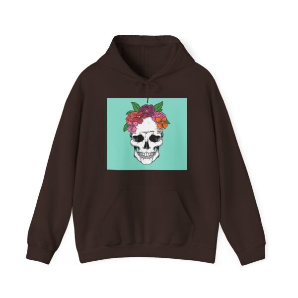 Skull Roses Tattoo Flowers Hoodie, Gothic Sweatshirt, Edgy Pullover, Dark Floral - Image 33