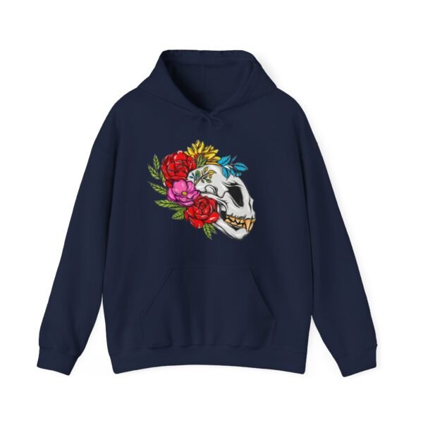 Skull Roses Tattoo Flowers Hoodie, Gothic Sweatshirt, Edgy Pullover, Dark Floral - Image 53