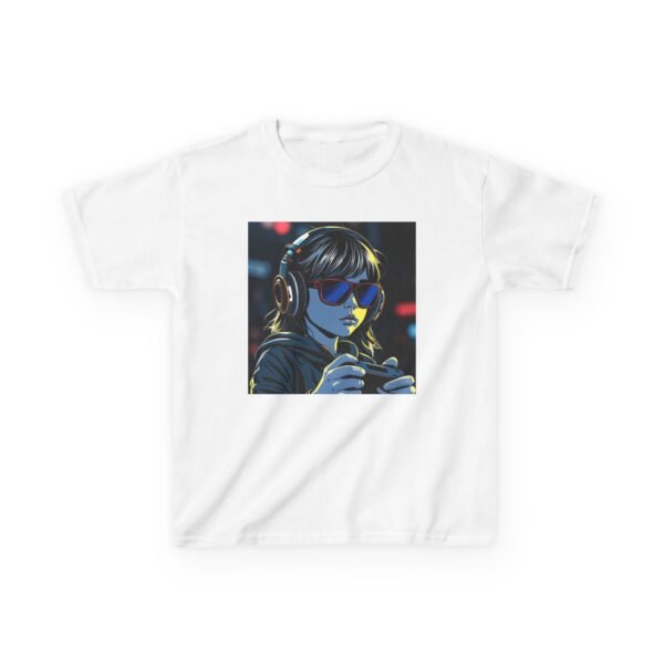 Music Gaming Gamer  T-Shirt - Heavy Cotton Tee for Playful Youth