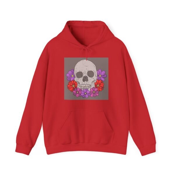 Skull Roses Tattoo Flowers Hoodie, Gothic Sweatshirt, Edgy Pullover, Dark Floral - Image 65