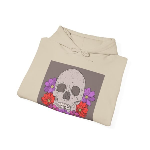 Skull Roses Tattoo Flowers Hoodie, Gothic Sweatshirt, Edgy Pullover, Dark Floral - Image 16