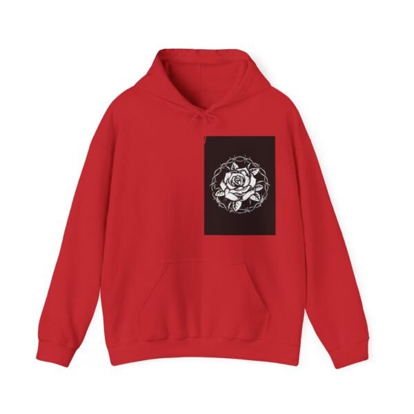 Skull Roses Tattoo Flowers Hoodie, Gothic Sweatshirt, Edgy Pullover, Dark Floral - Image 65
