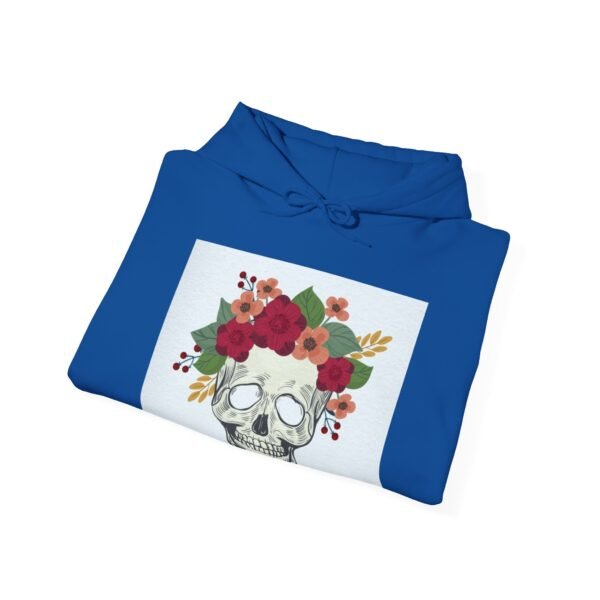 Skull Roses Tattoo Flowers Hoodie, Gothic Sweatshirt, Edgy Pullover, Dark Floral - Image 52