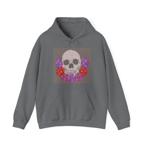Skull Roses Tattoo Flowers Hoodie, Gothic Sweatshirt, Edgy Pullover, Dark Floral - Image 41