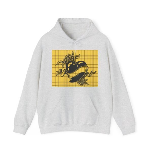 Skull Roses Tattoo Flowers Hoodie, Gothic Sweatshirt, Edgy Pullover, Dark Floral - Image 5