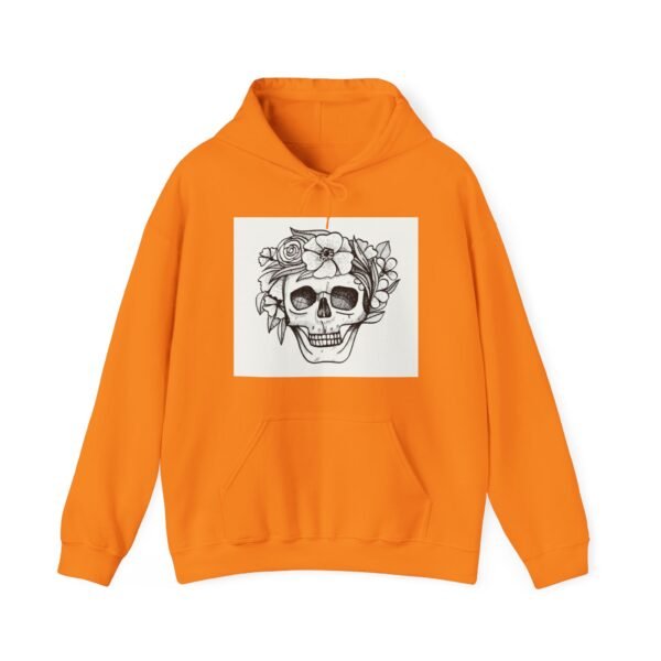 Skull Roses Tattoo Flowers Hoodie, Gothic Sweatshirt, Edgy Pullover, Dark Floral - Image 29