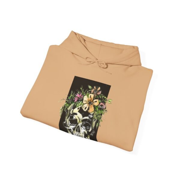 Skull Roses Tattoo Flowers Hoodie, Gothic Sweatshirt, Edgy Pullover, Dark Floral - Image 24