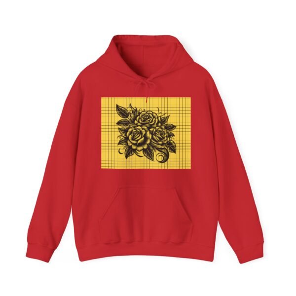 Skull Roses Tattoo Flowers Hoodie, Gothic Sweatshirt, Edgy Pullover, Dark Floral - Image 65