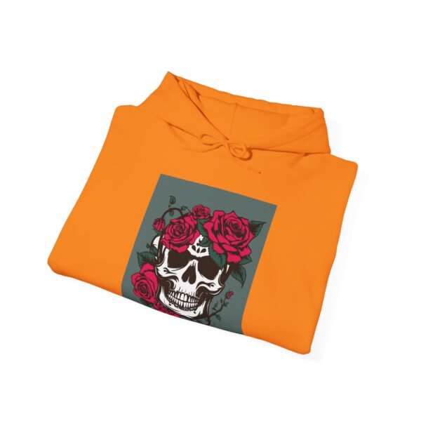 Skull Roses Tattoo Flowers Hoodie, Gothic Sweatshirt, Edgy Pullover, Dark Floral - Image 32